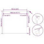 vidaXL Store enrouleur occultant rouge largeur du tissu 146 6 cm