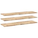 vidaXL Étagères flottantes 3 Pièces 120x40x2 cm acacia massif non traité