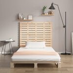 vidaXL Tête de lit murale 141x3x91 5 cm Bois massif de pin