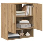 vidaXL Meuble mural 60 x 31 x 70 cm Bois d'ingénierie Chêne artisan