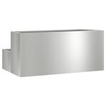 vidaXL Planteur de Jardin à 2 Niveaux   100 x 60 x 45 cm  en Acier Galvanisé