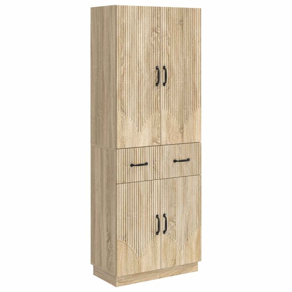 vidaXL Ensemble de Meubles 2 Pièces Chêne Sonoma Bois d'ingénierie
