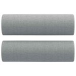 vidaXL Ensemble de canapés 2 Pièces coussins gris clair tissu