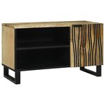 vidaXL Meuble TV - 80x31.5x46 cm en bois de manguier massif et en bois d'ingénierie