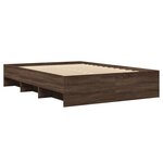 vidaXL Cadre de lit sans matelas chêne marron 140x200 cm