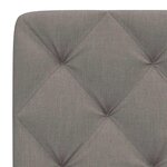 vidaXL Coussin de tête de lit taupe 140 cm tissu