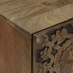 vidaXL Armoire de salle de bain avec stockage Marron 38 x 33 5 x 58 cm