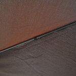 Toile de rechange pour pavillon tonnelle tente 3 x 3 m polyester haute densité 180 g/m² chocolat