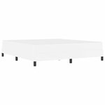 vidaXL Lit avec matelas Blanc pur 180 x 200 cm Faux cuir