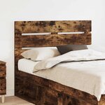 vidaXL Tête de lit Chêne fumé 120 cm Bois d'ingénierie