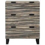 vidaXL Buffet Blanc 60 x 33.5 x 75 cm Bois de manguier massif