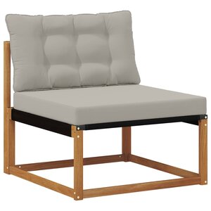 vidaXL Sofa de milieu extérieur Bois d'Acacia Massif Naturel