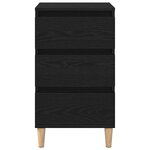vidaXL Cabinet de chevet Chêne noir 40 x 35 x 70 cm Bois d'ingénierie
