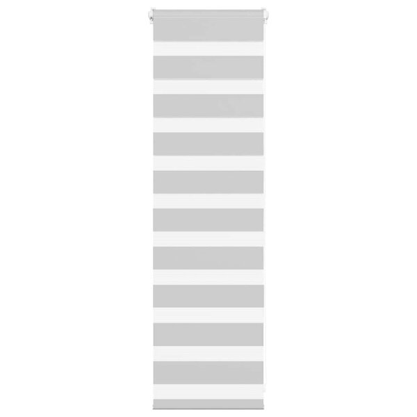 vidaXL Store zèbre gris clair largeur du tissu 35 9 cm polyester