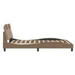 vidaXL Cadre de lit Viana sans matelas cappuccino 140x190 cm similicuir