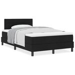 vidaXL Lit boxspring avec matelas avec matelas Noir 120 x 200 cm tissu