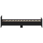 vidaXL Cadre de lit sans matelas chêne noir 100x200 cm