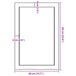 vidaXL Étagère murale 40x60x(2-4) cm bois de chêne massif non traité