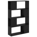 vidaXL Centre de divertissement Noir 80 x 24 x 124 cm