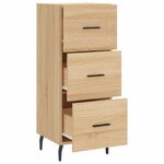 vidaXL Buffet Chêne sonoma 34 5x34x90 cm Bois d'ingénierie