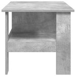 vidaXL Table basse Gris béton 90 x 50 x 45 cm Bois d'ingénierie