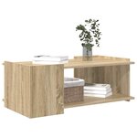 vidaXL Table basse Chêne Sonoma 90 x 50 x 33 cm Bois d'ingénierie