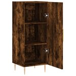 vidaXL Buffet Chêne fumé 34 5x34x90 cm Bois d'ingénierie
