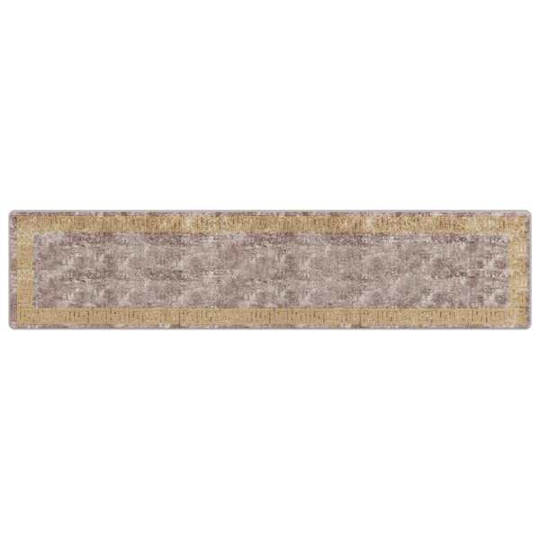 vidaXL Coureur de Tapis MARSA Gris 80 x 350 cm Polyester et PVC