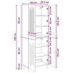 vidaXL Ensemble de Meubles 2 Pièces 66 x 34 5 x 90 cm Bois d'ingénierie