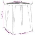 vidaXL Ensemble à manger de jardin 5 Pièces Bois d'acacia solide