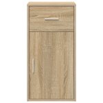 vidaXL Armoire de rangement en chêne Sonoma Chêne Sonoma MDF Moyenne