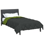 vidaXL Duvet complet toute l'année Vert et Anthracite 200 x 155 cm