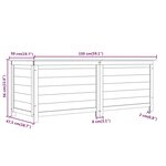 vidaXL Boîte à coussins d'extérieur Marron 150x50x56 cm Sapin massif