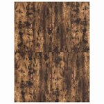 vidaXL Cadre de lit Chêne fumé 200 x 160 x 31 5 cm Bois d'ingénierie
