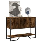 vidaXL Table console chêne fumé 100x35x74 5 cm bois d'ingénierie