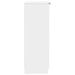 vidaXL Armoire à chaussures Blanc 59x35x100 5 cm Bois d'ingénierie