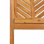 vidaXL Ensemble de salle à manger pour jardin 7 Pièces Marron