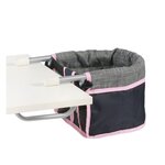 Bayer Chic 2000 735-26 - Siège de table de poupée  Mélange anthracite - bleu foncé - rose