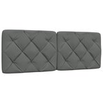 vidaXL Cadre de lit sans matelas gris foncé 120x200 cm tissu