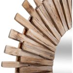 Miroir Sapin, verre et MDF_E1 - D. 87,7 x P. 4 cm - Beige