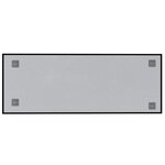 vidaXL Tableau noir magnétique mural Noir 80x30 cm Verre trempé
