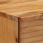 vidaXL Buffets 2 Pièces Marron 60x33x75 cm Bois Massif d'Acacia