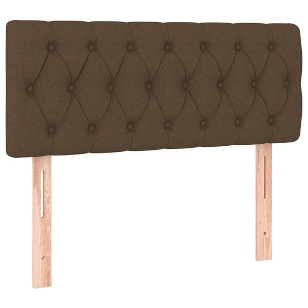 vidaXL Tête de lit Marron Foncé 100x7x78/88 cm Tissu