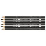 Crayon GRAPHITE AQUARELLE mine 3 3 mm 2B Noir x 6 FABER-CASTELL