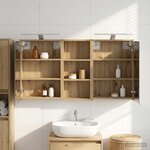 vidaXL Ensemble de Meubles de Salle de Bain 3 Pièces 116 x 16 x 62 5 cm