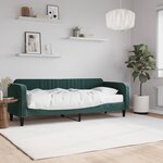 vidaXL Lit de jour avec matelas vert foncé 80x200 cm velours