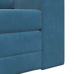vidaXL Canapé-Lit Bleu 98 x 71 x 83 cm Velours