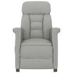 vidaXL Chaise de massage Gris clair 70.5 x 96.5 x 95 cm Polyester