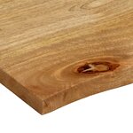 vidaXL Dessus de table à bord vivant 100x80x2 5cm bois massif manguier