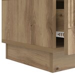 vidaXL Meuble TV 147 x 34 5 x 27 cm Chêne artisanal Bois d'ingénierie